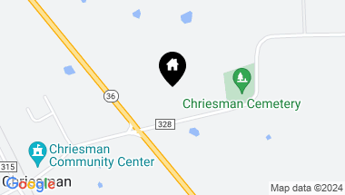 Map of TBD Hwy 36 & CR 328, Chriesman TX, 77838