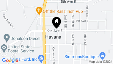 Map of 102 SE 1st Street, HAVANA FL, 32333
