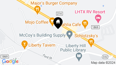 Map of 107 Brown Ridge RD, Liberty Hill TX, 78642