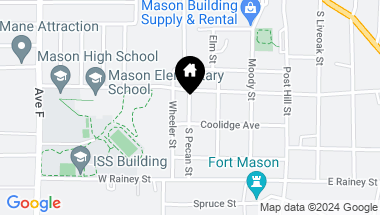 Map of 110 & 105 Bickenbach Ave, Mason TX, 76856
