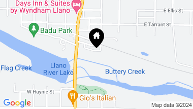 Map of 112 & 114 E Burnet Street, Llano TX, 78643