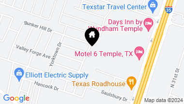 Map of 909 Betsy Ross Drive, Temple TX, 76504