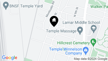 Map of 707 W Thompson Avenue, Temple TX, 76501