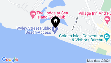 Map of 105 Wyley Street, St Simons Island GA, 31522