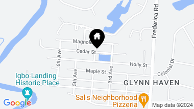Map of 399 Cedar Street, St Simons Island GA, 31522