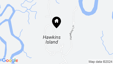 Map of 308 Hawkins Island Drive, St Simons Island GA, 31522
