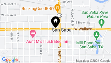 Map of 316 E Wallace ST, San Saba TX, 76877