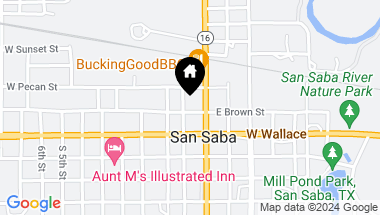 Map of 301 E Brown, San Saba TX, 76877