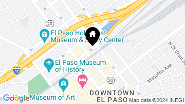 Map of 416 N Stanton Street, El Paso TX, 79901