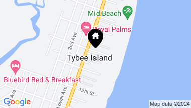 Map of 9 10th Street, Tybee Island GA, 31328