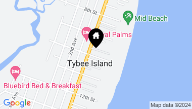 Map of 14 10th Street, Tybee Island GA, 31328