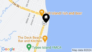 Map of 2 2nd Street, Tybee Island GA, 31328
