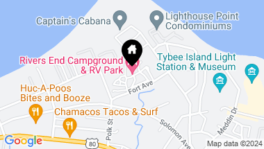 Map of 201-203 A&B Butler Avenue, Tybee Island GA, 31328