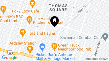 Map of 2114 Lincoln Street, Savannah GA, 31401