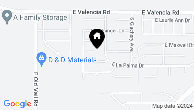 Map of 8634 E Olinga Court, Tucson AZ, 85747