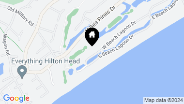 Map of 30 W Beach Lagoon Road, Hilton Head Island SC, 29928