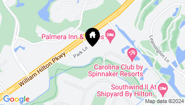 Map of 10 Park Lane, Hilton Head Island SC, 29928