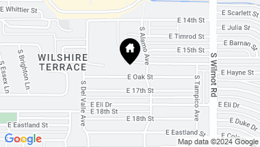 Map of 6021 E OAK Street, Tucson AZ, 85711