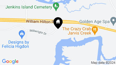 Map of 50 Millwright Drive, Hilton Head Island SC, 29926