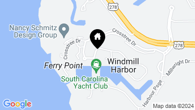 Map of 1 Yacht Club Drive, Hilton Head Island SC, 29926