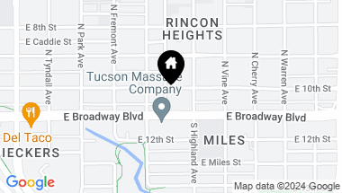 Map of 50 N Mountain Avenue, Tucson AZ, 85719