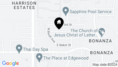 Map of 9640 E Barrudean Hills Street, Tucson AZ, 85748