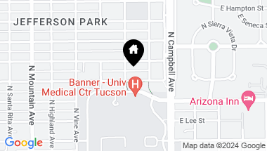 Map of 1715 E LESTER Street, Tucson AZ, 85719