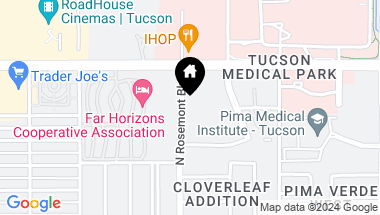 Map of 2300 N Rosemont Boulevard, Tucson AZ, 85712