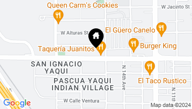 Map of 722 W Grant Road, Tucson AZ, 85705