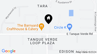 Map of 11109 E Tanque Verde Road, Tucson AZ, 85749
