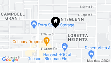Map of 2510 N Forgeus Avenue, Tucson AZ, 85716