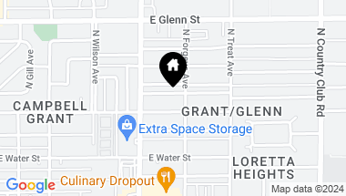 Map of 2562 E SEQUOYAH Street, Tucson AZ, 85716