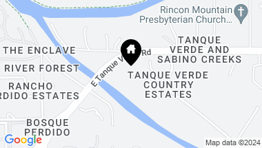 Map of 8050 E Tanque Verde Road Unit: B, Tucson AZ, 85749