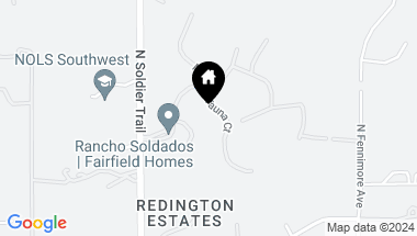 Map of 2745 N Megafauna Court, Tucson AZ, 85749