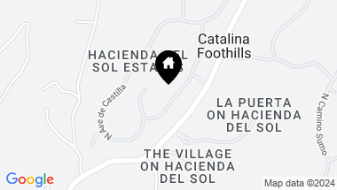 Map of 4891 N Avenida De Vizcaya, Tucson AZ, 85718