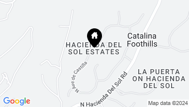Map of 4992 N Avenida De Castilla, Tucson AZ, 85718