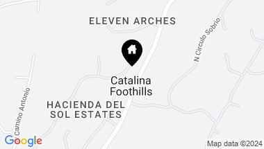 Map of 5096 N Avenida De Castilla, Tucson AZ, 85718