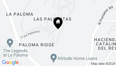 Map of 5873 N Misty Ridge Drive, Tucson AZ, 85718