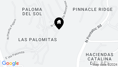 Map of 6018 N Moon Crest Drive, Tucson AZ, 85718