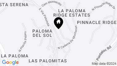 Map of 6160 N Via Presilla, Tucson AZ, 85718