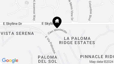 Map of 4050 E Camino Montecillo, Tucson AZ, 85718