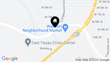 Map of 1572 Earl Campbell Pkwy, Tyler TX, 75701