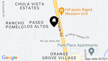 Map of 6670 N Casas Adobes Road, Tucson AZ, 85704