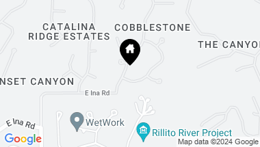 Map of 7260 N Cobblestone Road, Tucson AZ, 85718