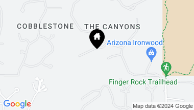Map of 3657 E Canyon Wind Place, Tucson AZ, 85718