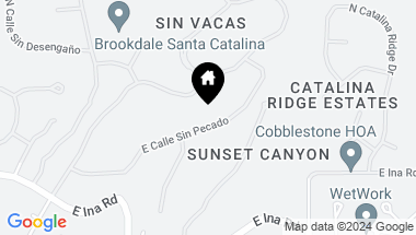 Map of 2851 E Calle Sin Pecado, Tucson AZ, 85718