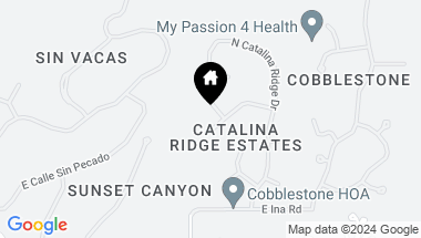 Map of 3161 E Crest Shadows Drive, Tucson AZ, 85718