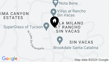 Map of 2521 E Via Corta Di Amore, Tucson AZ, 85718