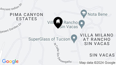 Map of 7620 N Calle Sin Controversia, Tucson AZ, 85718