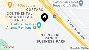Map of 8020 N Business Park Drive, Tucson AZ, 85743
